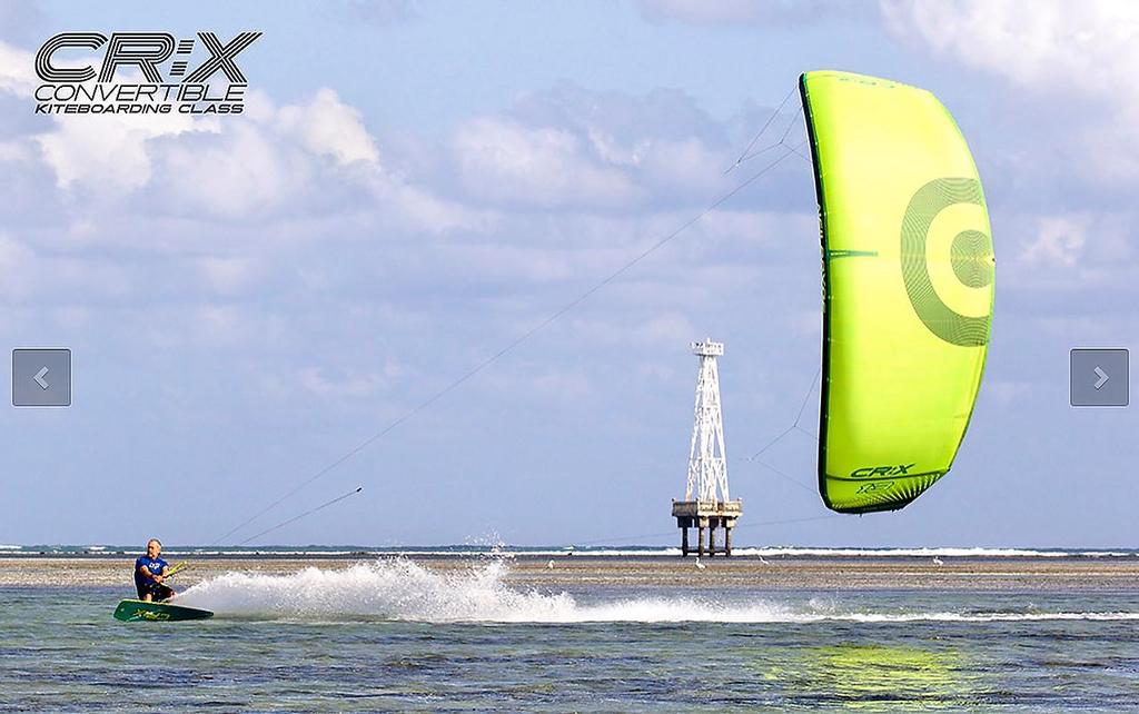 Standard mode - CR:X Convertible Kiteboard, September 2016 © Neil Pryde - CR:X http://www.crxclass.com